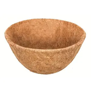 Panacea Round Coco Fiber Liner Insert for Outdoor Hanging Planters & Baskets, 10"