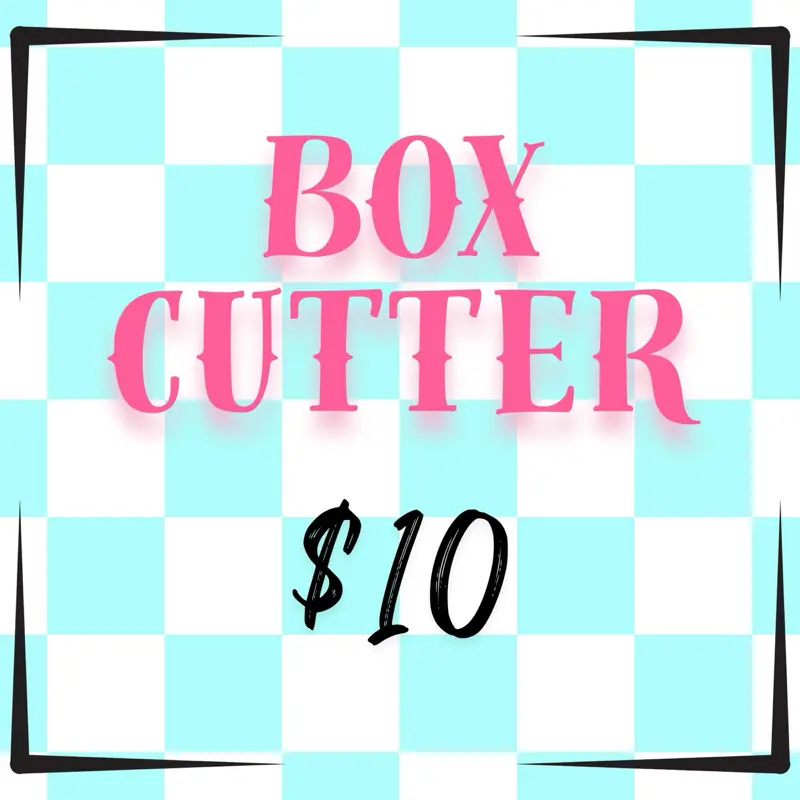 Beaded Box Cutter Price $10