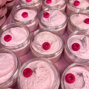 Glazed Donut Whipped Body Scrub // Exfoliating and Polishing Body Scrub Sweet Subtle Donut Scent // Vegan and Cruelty Free Body Scrub