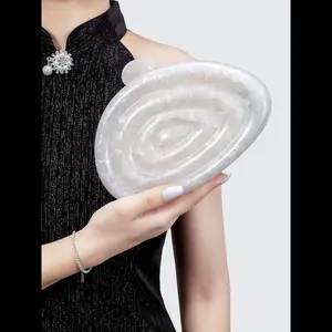 Acrylic Bag Cute Seashell Shaped Evening Clutch for Stylish Occasions