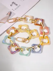 Stylish Random Color Acrylic Bag Strap, Durable Portable Accessory for Teens, Women, College Students, Ideal for Daily Use