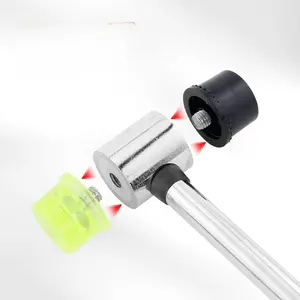 Rubber Mallet Solid Hard Installation Hammer for Floor Tile Laying Tool Non-Marring Tapping Tool DIY  thor hammer window breaker