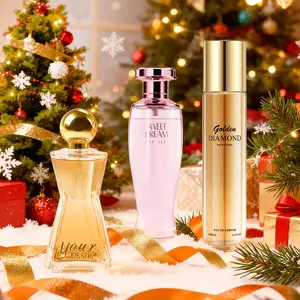 3PACK/300ML Women Perfume  Each Berry Peach White Flowers Fragrance Trio, Winter Celebration Scent Set for Christmas Parties，Scent Trio Collection