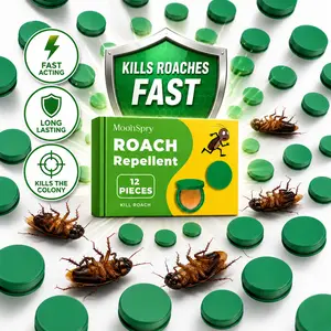 MoonSpry Roach Repellent, Domestic Dormitory Kitchen Powerful Cleaning Cockroach Exterminator Cockroach Gel Bait Pest Control Kit Rodent Repellent Pouches for Indoor & Outdoor Multi-Surface Microfiber Floor Mop indoor infestation