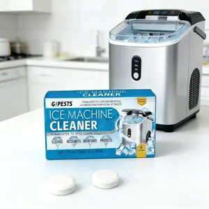 Universal lce Machine Cleaner Tablets 6-Pack, Nickel-SafeDescaling Solution for All lce Makers, PowerfulScaleRemover for Countertop lce Maker & Nugget lce MakerUniversal lce Machine Cleaner to ExtendMachine Life &Keep lce Fresh & Clean