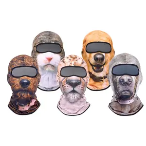 Balaclava Face Mask Full Face Mask for Music Festivals Raves Ski Halloween Party Breathable Lightweight Animal Hat Cycling Balaclava, Lightweight Breathable Face Cover for Motorcycle Riding, Biking, Running, Hiking, Outdoor Activities