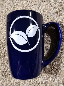 blue Herbalife coffee mug