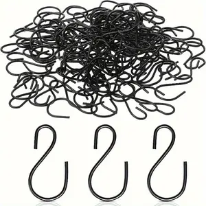 20pcs Metal Mini S Hook, S Shaped Iron Wire Hook Hanger for Hanging Pot Plant, Jewelry, Keychain, Christmas, Halloween Ornament Storage