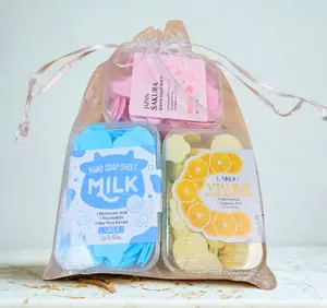 Laikou Sakura, Milk, and Vitamin C Hand Soap Petals Set