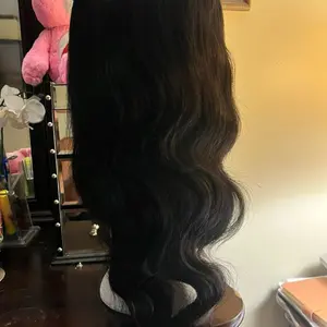front lace wigs body wave 26”inches  250 density Curly Human Hair Wig with Bangs