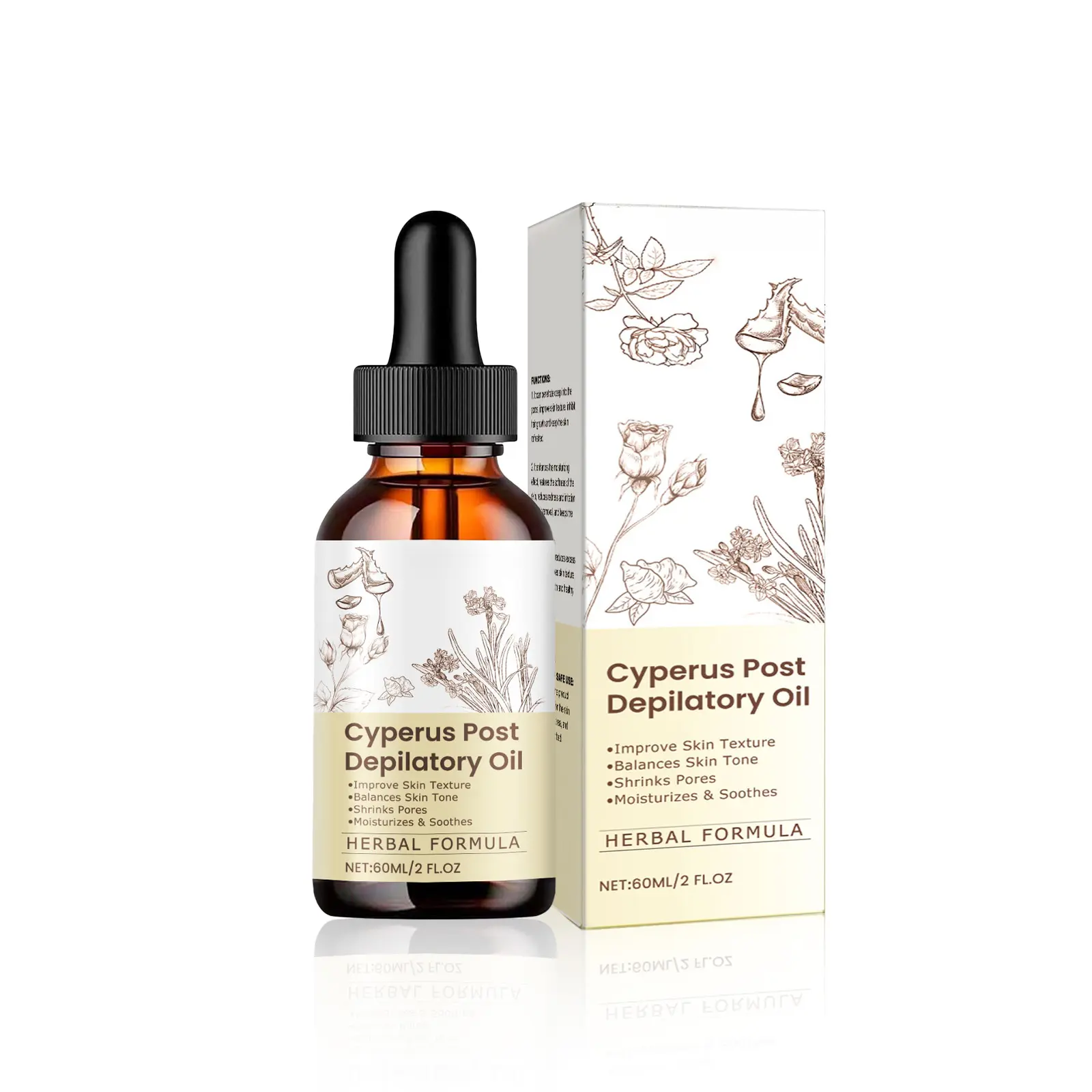 Depilatory Care Essential Oil, Gentle Ingredients Moisturize & Nourish, Smooth & Delicate Skin, Advanced Radiant Skin Barrier Fusion Daily Hydration
