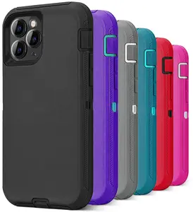 3 IN 1 Heavy Duty Armor Shockproof Dust-Proof Case For iPhone 15 14 13 12 11 16Pro MAX MINI XSMAX XR X XS SE 6 7 8 PLUS Cover