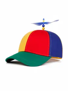 Adult Propeller Hat Unisex Adjustable Rainbow Helicopter Style Headwear Fun Holiday Accessory Unique Party Costume Cap