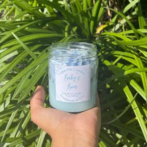 Copacetic Candles Baby's Bum Candle - Baby Powder Scented Candle for Peace and Happiness in Any Room