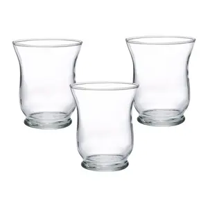 Small Clear Hurricane Candle Holders - 12 Pc.