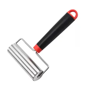 Stainless Steel T-shaped Dough Roller, Easy Baking Tool for Pizza, Bread and Cookie, Kitchen Baking Utensils for Home Use