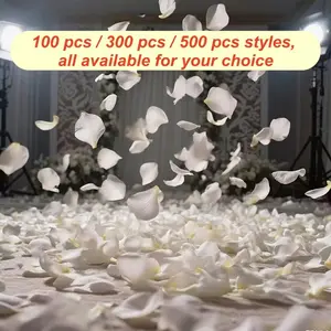 100/300/500 Rose Petals, Decorative Artificial Petals, Artificial Flowers for Romantic Nights, Wedding, Events, Parties, Valentine's Day Decor, Romantic Wedding Party Decor