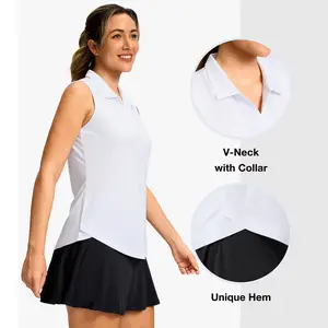 G Gradual Sleeveless Golf Shirts for Women Collared V Neck Tennis Tank Top Cooling Polo UPF 50+ Quick Dry Lightweight Athletic Outfit Workout Tops Sport Top SummerVibes #TikTokShopStockUp tiktokshopspringglowup