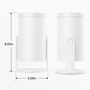 Ultra-Bright 300 Lumens Portable Mini Projector – 4K Decoding Smart Projector with 0.9:1 Short Throw, 360° Focus Ring, up to 235" Display for Home Theater, Bedroom & Travel
