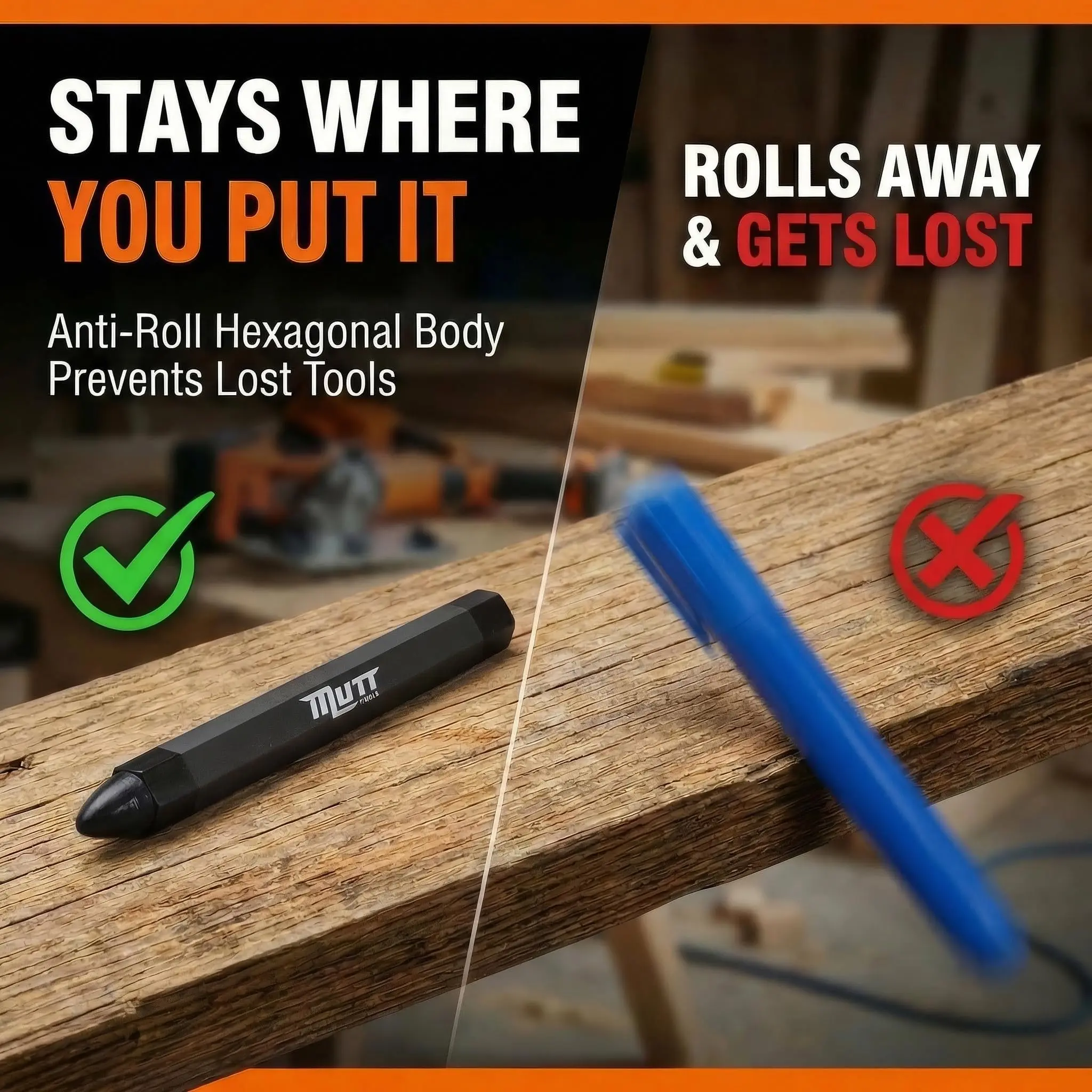 Mutt Tools Lumber Crayons, 12 Pack - TikTok Shop