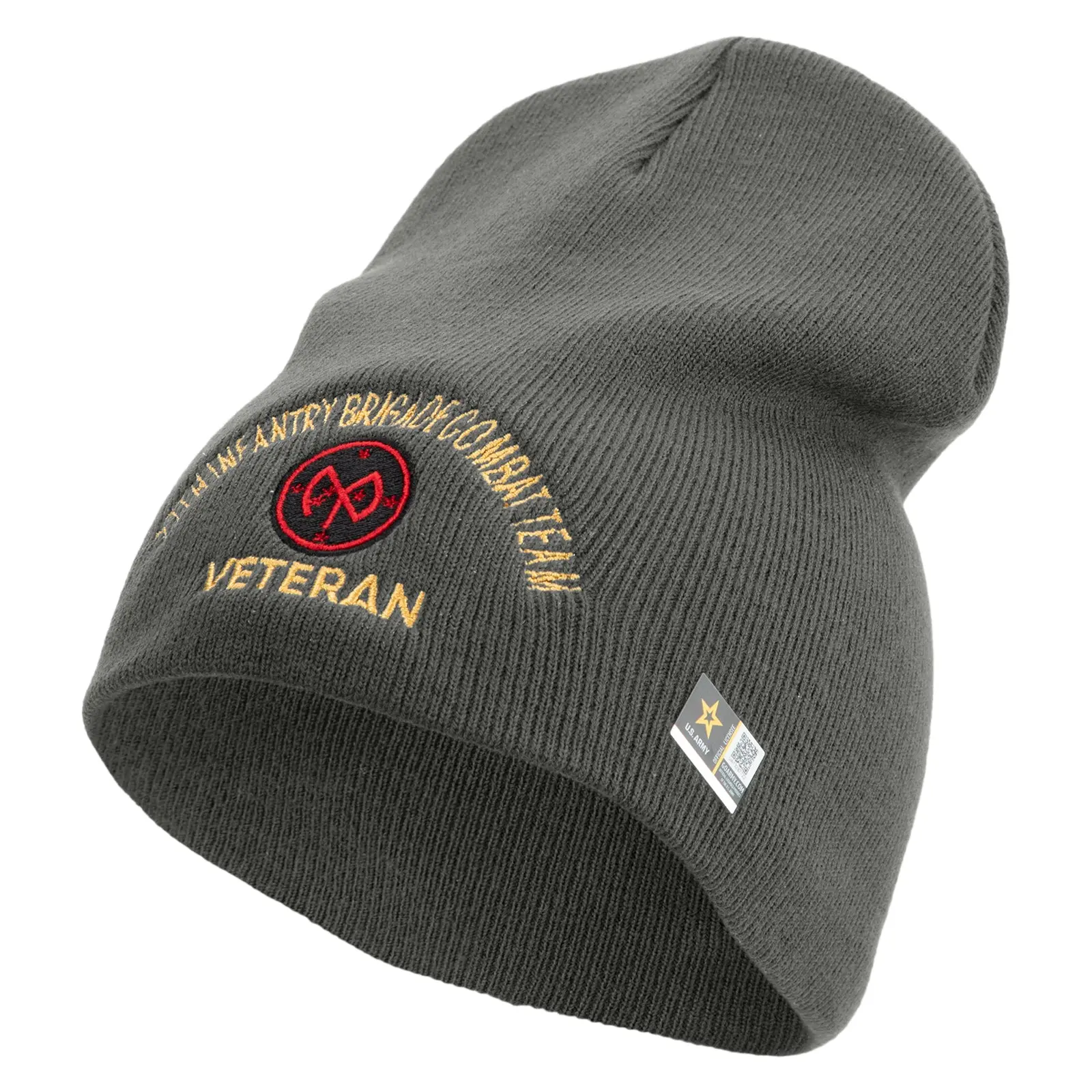US Army 27th Infantry Brigade Combat Team Symbol Embroidered 8 Inch Beanie
