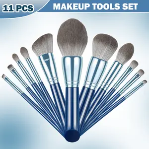 11pcs Makeup Brush Set, Face Makeup Brushes, Soft and Gentle on the Skin, Portable Makeup Tools for Beginners