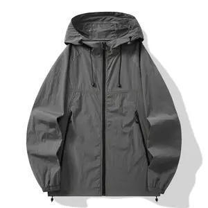 A must-have for outdoor trips! Unisex lightweight functional hooded sun jacket with drawstring windproof design—super eye‑catching, not out of place for everyday wear, and easy to carry.