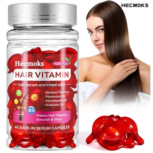 【Free Delivery】Hecmoks Hair Vitamins A C E Pro B5- Hair Treatment Serum for Frizzy & Damaged Hair - Argan & Avocado Oil - Leave in Conditioner Fathersdaygifts