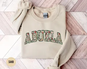 Abuela Sweatshirt, Floral Grandma Crewneck, New Abuela Gift, Pregnancy Announcement, Latin Grandma Shirt, Spanish Granny Sweater