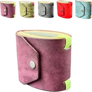 Ultra-Thin Leather Wallet with Card Slots, Quick Cash Access, Durable and Lightweight, Unisex Design, Brass Magnetic Closure, Wallet Card Holder