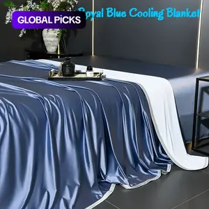 High-End Cool Touch Silk Jacquard Air Conditioning Blanket, Ice-Smooth Summer Thin Breathable Bed Sofa Blanket, Luxury Cooling for Home Spring Summer #GLOBAL PICKS