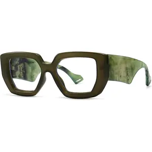 Unisex Thick Frame Blue Light Glasses | Women Men Fashion Oversized Square - Computer Gaming Eyeglasses