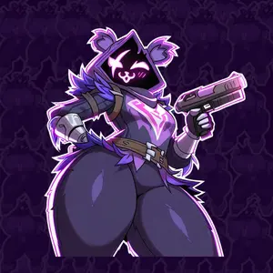 Cyber Panda Girl Sticker – Tactical Anime Vinyl Decal for Laptop, Water Bottle, or Console – Gift for Anime Fans