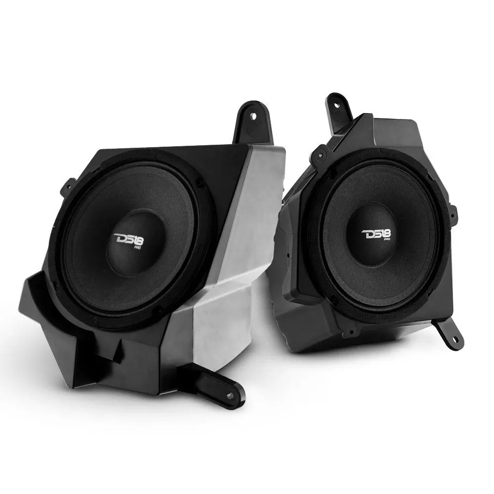 Jeep JL/JLU/JT Dash Enclosure Car Audio Front Speaker Kit - Loaded 6.5” Left & Right Neodymium Pro Audio Speakers, 150W RMS