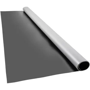 【fathersdaygift】VEVOR Dance Floor, 6.6x11.8ft Dance Floor Roll, 0.06in Thick PVC Vinyl Dance Floor, Black/Grey Reversible Portable Dance Floor, Non-Slip Dance Flooring, Ballet Dance Floor for Jazz, Pop, Lyrical Style