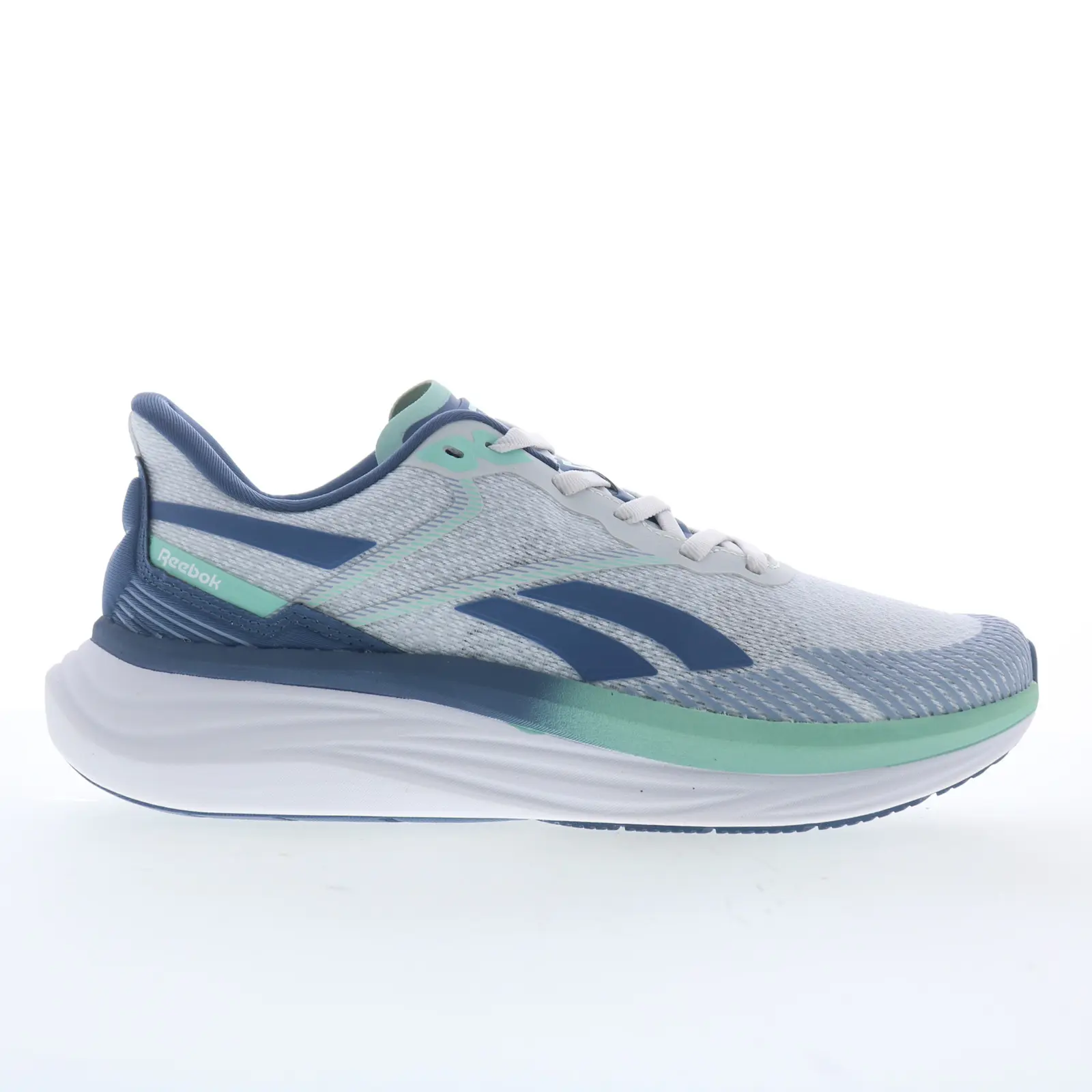 Reebok Viva Speed Womens Gray Mesh Lace Up Athletic Running Shoes