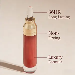 Victoria Anna 36-Hour Long-Lasting Lip Gloss - Non-Flocking, Non-Transfer & Smudge Resistant Formula - Hydrating Shiny Lip Tint for All-Day Wear - Cruelty-Free Lip Makeup with Precision Applicator - 04 Sheer Clay - 7ml / 0.23 Fl Oz lipglosssss