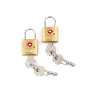 2Pk Travel Sentry Brass Key Lock