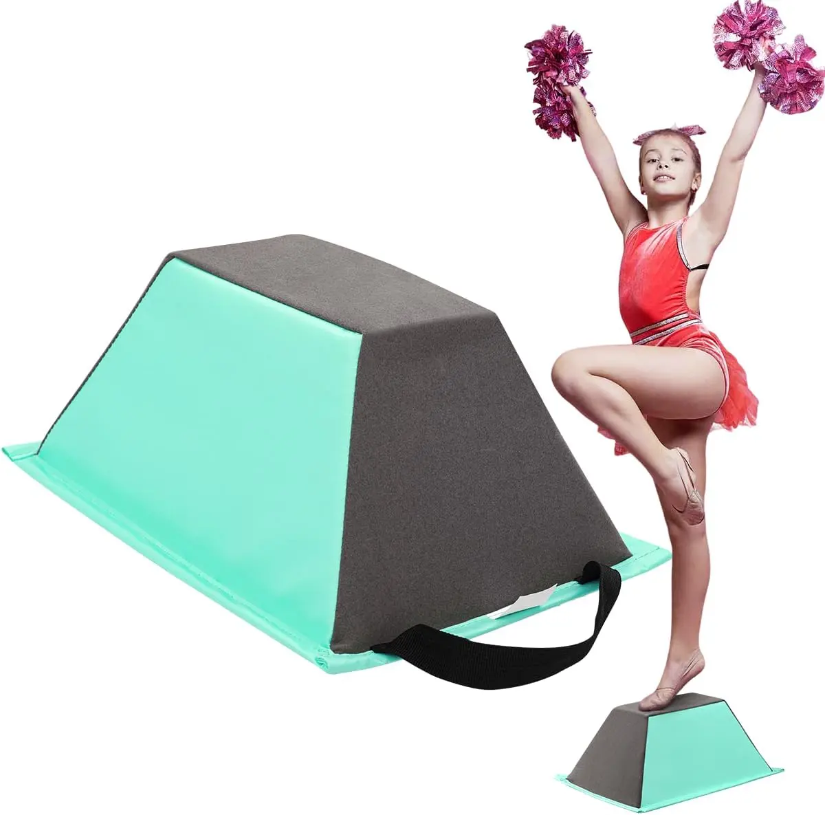 FBSPORT Cheer Flyer Stand Stunt Stand, PU Non-Slip Flyer Stand Cheer for Promotion and Development of Flexibility, Core Strength and Conditioning in Children and Adults