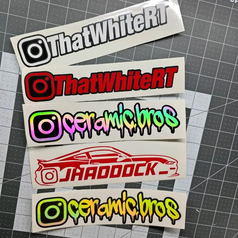 Custom Insta decal for Car, Truck, Laptop..Multiples Styles, Multiples Colors..