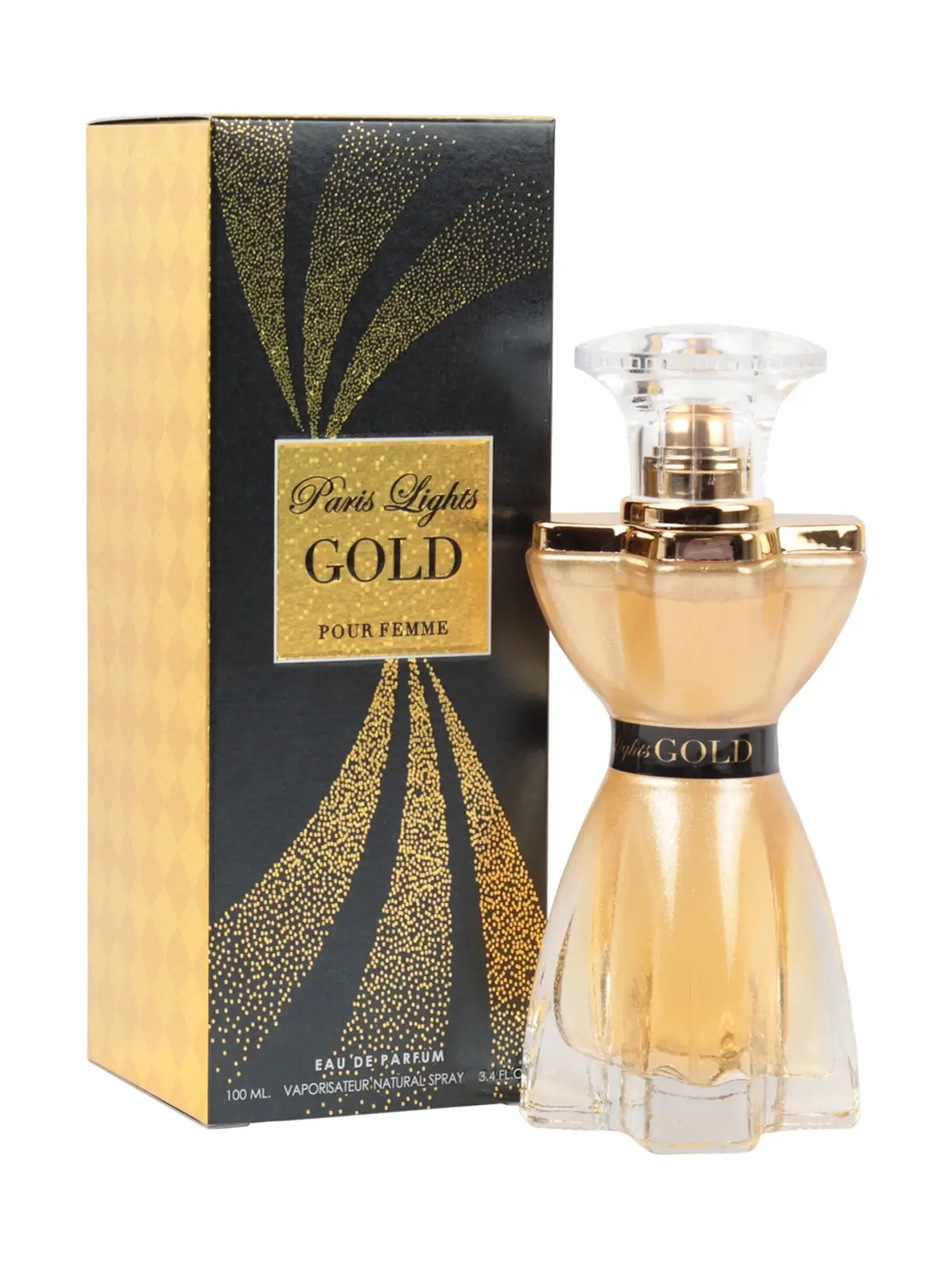 Paris Lights Gold Spray Perfume for Women 100ml/3.4fl.oz. - Fragrance for Women