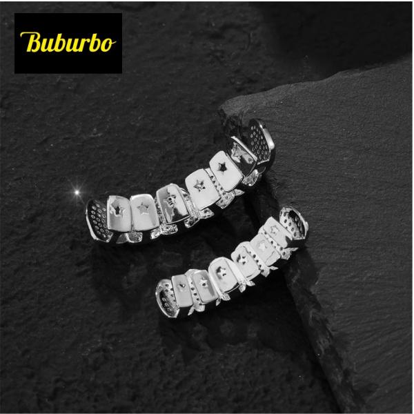 【2026 TREND ALERT】Artisan-crafted Hip Hop Cubic Zirconia Teeth Grills | Punk Artistic Accessory Set | For Rappers & Cosplayers