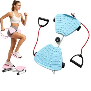 Upgrade Waist Twister Board-Ab Machine with 300 lbs Weight Capacity, Abs Workout ,Core Ab Exercise, Noiseless Home Gym Exercise Equipment for Women Men pull rope rotary waist non-slip design Resistance Twist Trainer Portable Twisting Ab Trainer bands