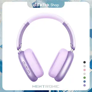 WENTRONIC Y01 Over-Ear Wireless Noise Cancellation Headphones - Bluetooth, 48H Playtime, Hybrid Noise Cancelling, Hi-Res Audio, Portable, Adjustable Foldable Design, Soft Earpads, Built-in Mic, Memory, Compatible with iOS/Android/PC