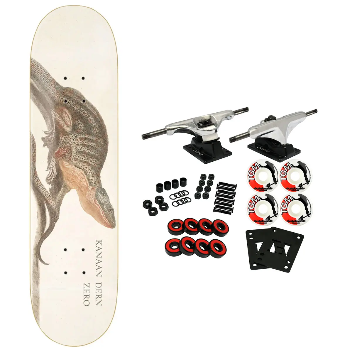 Zero Skateboard Complete Kanaan Dern Reptiles 8.25" x 31.9"