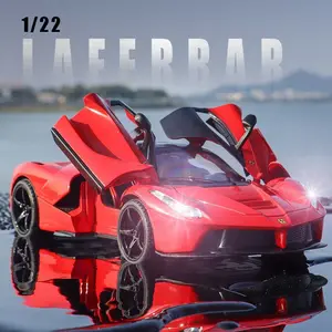 New 1:22 Ferrari Laferrari Alloy Car Model, 1:22 Scale Replica, Ideal Gift for Collectors & Parties, Perfect for Enthusiasts