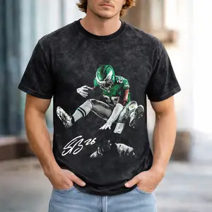 Saquon Barkley FLY Graphic Youth and Adult T-shirt, Vintage Philadelphia Football Wash Shirt, Eeagle Y2K Autograph Tee, Sports Gift for Fan