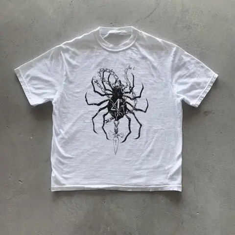 Y2k Phantom Troupe T-Shirt, Vintage Graphic Tees Gothic Grunge Y2k Emo Scene Amity Affliction Style Clothes Men Women Streetwear