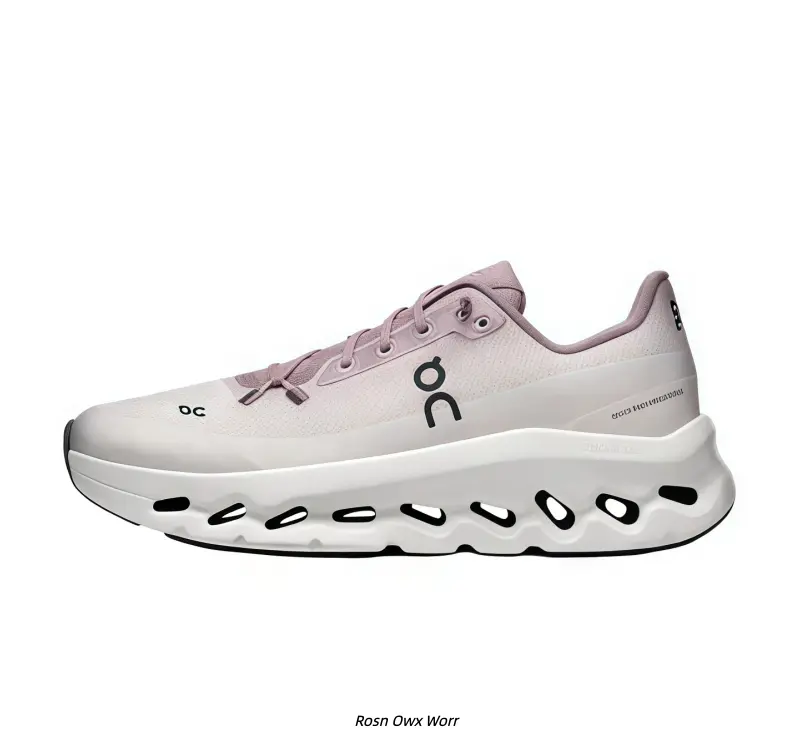 Light Pastel Pink Breathable Perforated Mesh Low Top Running Sneakers for Men Women, Full White Hollow Segmented Thick Wave Cushion Midsole Anti-Slip Spring Summer Daily Walking Athletic Shoes