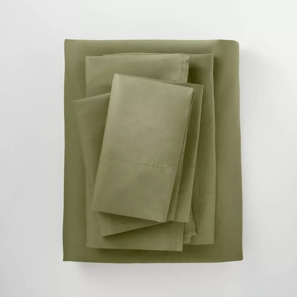 Casaluna Washed Supima Percale Sheet Set 250 Thread Count 100% Cotton Casaluna Washed Supima Percale Sheet Set 250 Thread Count 100% Cotton